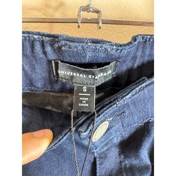 NWT Universal Standard Cargo Pants Blue Twill Navy Wide Leg 14/16 - Picture 3 of 7